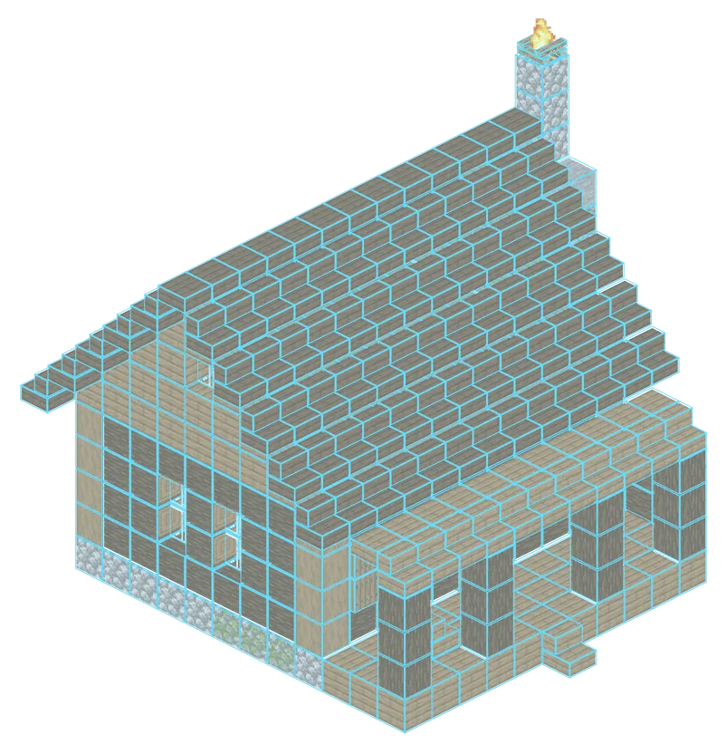 Log Cabin blueprint by VoxenMC2