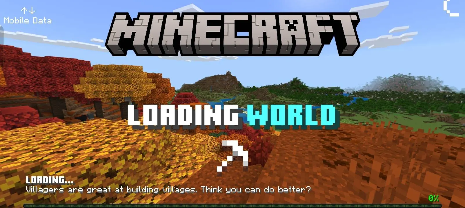 Ender UI loading screen with progress bar